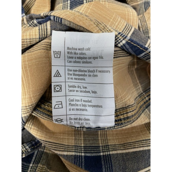 Eddie Bauer Workwear Foreman Fit 2XL Plaid Short Sleeve Shirt - Picture 5 of 9